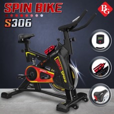 B&G SPIN BIKE จักรยานออกกำลังกาย Exercise Fitness Spin Bike Commercial Grade ระบบสายพาน - รุ่น S306